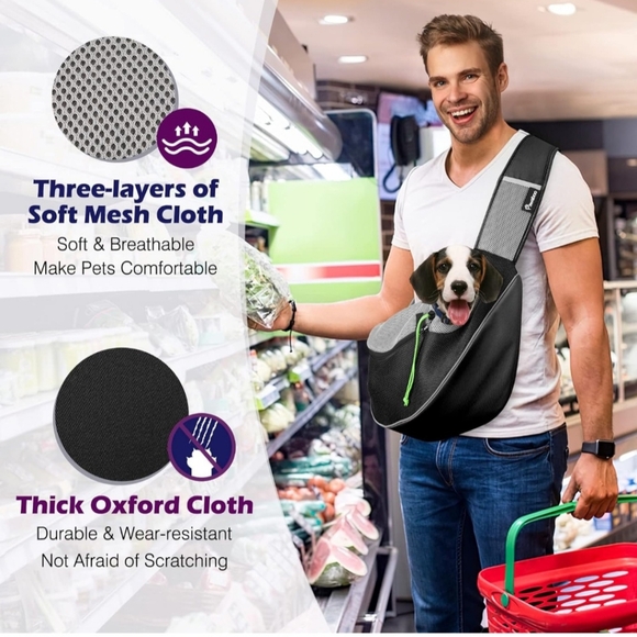 Pawaboo Large Dog/Cat Sling Pet Carrier - Picture 4 of 5